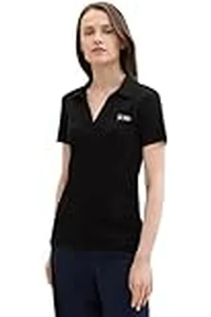 TOM TAILOR Basic poloshirt voor dames met logo, , S