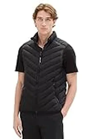 TOM TAILOR TOM KLEERMAKER lichtgewicht gewatteerd herengilet met opstaande kraag van gerecycled polyester