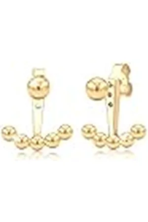 Elli Oorbellen Ear Jacket Bal Geo Trend Verguld 925 Zilver