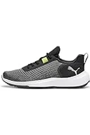 PUMA Fusion Crush Sport golfschoen voor heren, Zwart Elektrisch Lime, 44.5 EU