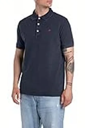 Replay Poloshirt voor heren, regular slim fit, van katoen, , XL
