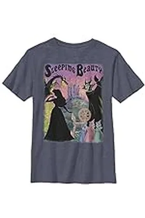 Disney Boys Sleeping Beauty Poster T-shirt, Marine Hei, S