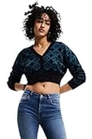 Desigual JERS_Hera 4139 Tidepool Pullover Sweater, , XL