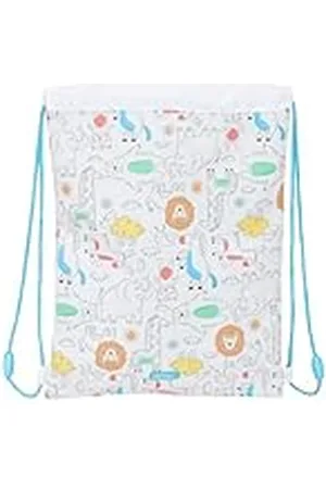 Safta Preescolar Zoo Rugzak voor kinderen, plat, ideaal voor kinderen van verschillende leeftijden, comfortabel en veelzijdig, kwaliteit en duurzaamheid, 26 x 34 cm, , M, Casual