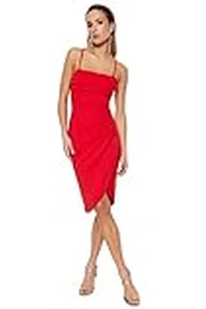 Trendyol Wrapover Wrapover Fitted Woven Dress wikkeljurk, nauwsluitend, geweven, , 38