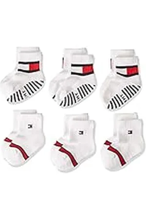 Tommy Hilfiger Uniseks baby crew sokken (set van 6), , 19-22 EU