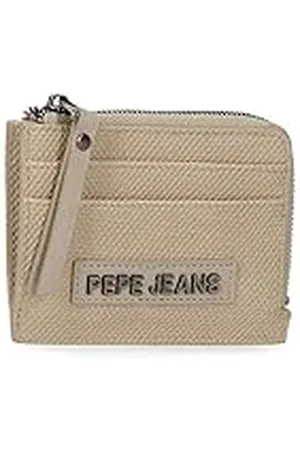Pepe Jeans Natural portemonnee met kaarthouder, , 11,5 x 8 x 1,5 cm, kunstleer