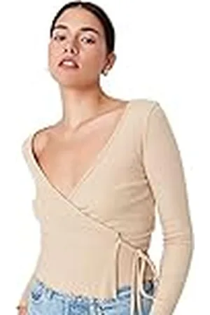 Trendyol Dames vrouw slanke bodycon-double-breasted gebreide blouse shirt, , XL, , XL