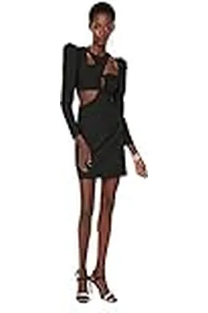 Trendyol Dames Woman Mini Bodycon Ronde Hals Gebreide Jurk, , 36