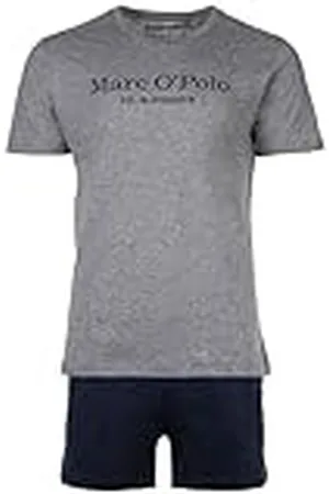 Marc O’ Polo Marc O´Polo Mix & Match Short Pyjama voor heren, pyjamaset, grijs/donkerblauw, S