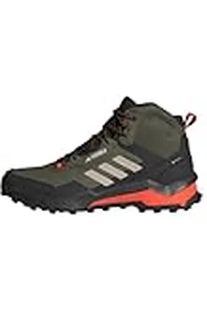 adidas Heren Terrex AX4 Mid GORE-TEX Hiking Shoes, Olive Strata/Wonder Beige/Core Black, 42 EU