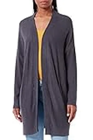 soyaconcept Dames SC-Biara 2 losse open front cardigan gebreide jas, DK Grey Melange, XS