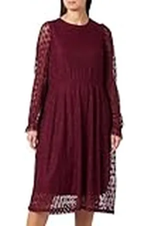 ONLY Caremila Ls Lace Dress JRS mini-jurk voor dames, , 50-52 Grote maten