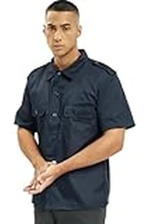 Brandit Heren ons Hemd Kurzarm Shirt - blauw - XXL