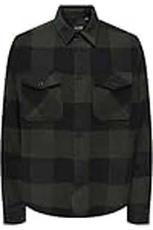 Only & Sons Onsmilo Life Ls Check Overshirt voor heren, Noos, , M