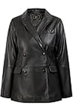 Faina Leren blazer dames 29027095, , M