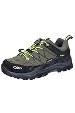 CMP Kids Rigel Low Trekking Shoes WP Wandelschoenen, Olive-Yellow Fluo, 40 EU, , 40 EU