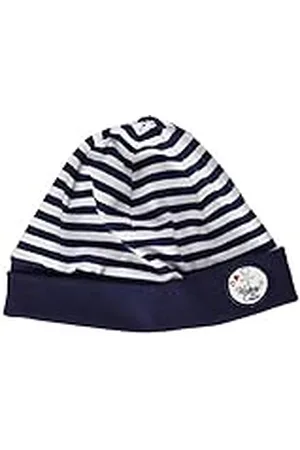Salt & Pepper Baby-meisjes gestreept met badge met anker hart motief muts
