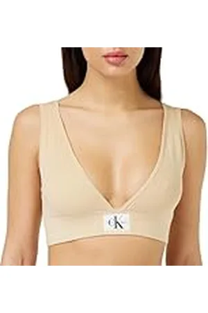 Calvin Klein Jeans Dames Bonte Rib Sweater Bralette Vesten, , M