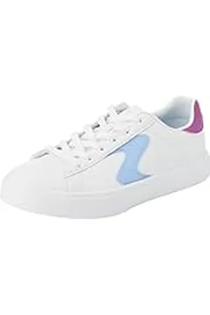 Skechers Street Girls Trainers, wit synthetisch/paars trim, 10.5 UK, , 28 EU