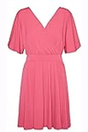 VERO MODA Dames VMHALI 2/4 korte jurk JRS CE jurk, Pink Yarrow, L, , L