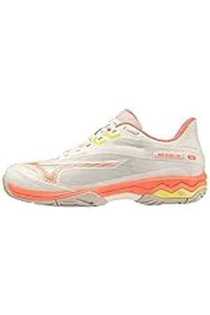 Mizuno Vrouwen Golf Exceed Light 2 Tennis, SnwWht/FCoral/SSpring, 8 UK, , 42 EU