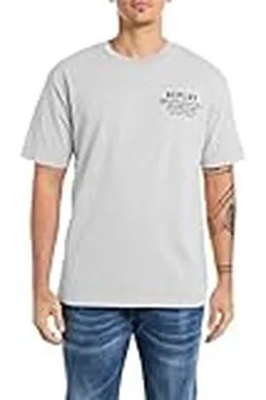 Replay Heren T-shirt met korte mouwen oversized, , 3XL