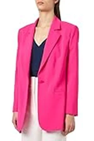 Pinko Overdreven jas Crêpe Stretch met knoop overtrokken blazer, N17_pink, 48 dames, , 48 NL