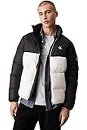 Calvin Klein Jeans Heren NON DOWN BLOCKING PUFFER J30J325584, Puffer Jacket, Wit, XL, , XL