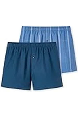 Schiesser Jongens 2 Pack Boxershorts-Webboxer-maat 140 tot 176 ondergoed, , , 176 cm