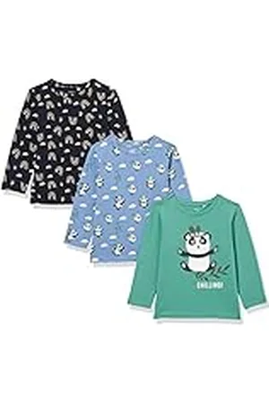 NAME IT Baby Boys NBMMOPANDA multipack shirt met lange mouwen, , 74