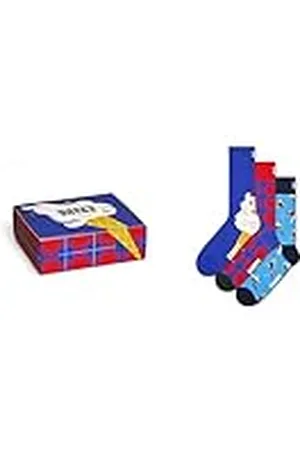 Happy Socks 3-Pack Downhilll Skisokken Gif - 41-46, , 4146 EU