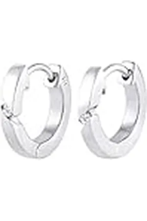 DIAMORE Elli Oorbellen Dames Creolen Basis met Diamant (0.03 ct.) in 925 Sterling Zilver