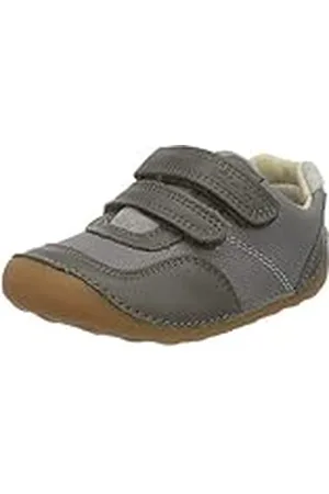 Clarks Tiny Dusk T Sneakers voor jongens, grijs (Grey Combi Grey Combi), , 17.5 EU Weit