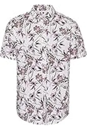 Brax Heren Style Dan The Perfect Print Shirt met halve mouwen en patroon, vrijetijdshemd
