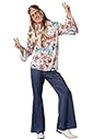 Atosa 61420 61420 hippie-kostuum XS-S, heren, meerkleurig