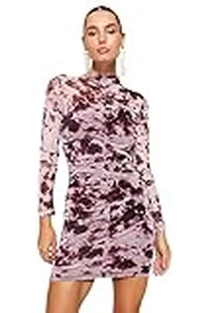 Trendyol Dames stropdas mini lange mouwen cocktailjurk getailleerde jurk jurk, , 34