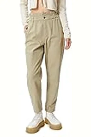 Koton Dames katoenen broek met elastische taille, , 42