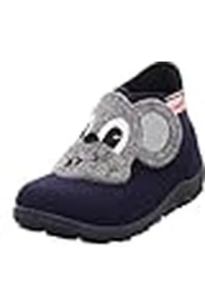 Superfit Jungen HAPPY Hausschuhe, BLAU/GRAU 8100