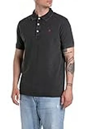 Replay Poloshirt voor heren, regular slim fit, van katoen, , S