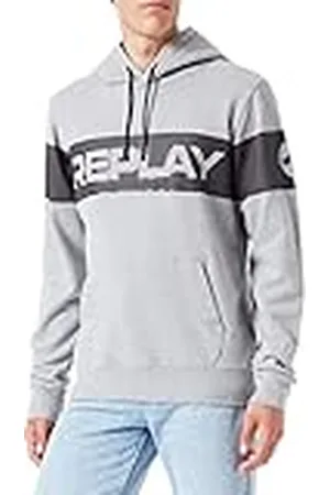 Replay Herenpullover met capuchon, , 3XL