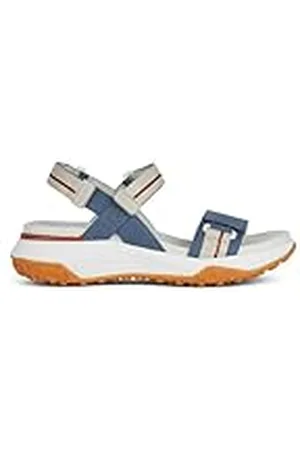 Geox Dames D Sorapis + Grip B sportsandaal, AVIO/Off White, 38 EU, , 38 EU