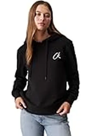 Calvin Klein Jeans Dames GEBORDUURDE CK REGULAR HOODIE J20J224179, Pullover Hoodie, Zwart, XXL, , XXL