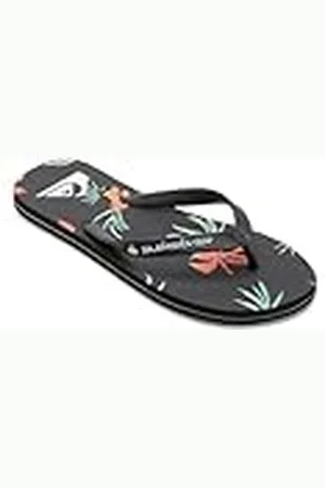 Quiksilver Heren Molokai Art II sandalen, zwart/oranje/groen, 39 EU, , 39 EU
