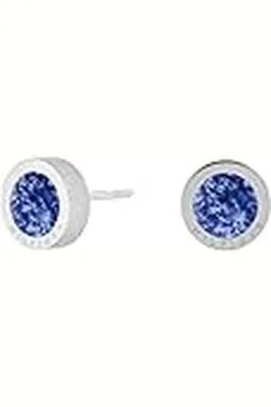 Tommy Hilfiger Ohrstecker mit Sodalith aus hypoallergenem Edelstahl, Durchmesser 10 mm, Stärke 2 mm, 2780661