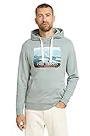 TOM TAILOR Uomini Hoodie met fotoprint 1029075, , S