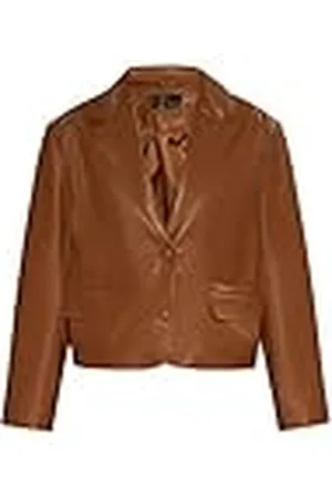 Faina Leren blazer dames 29027088, , M