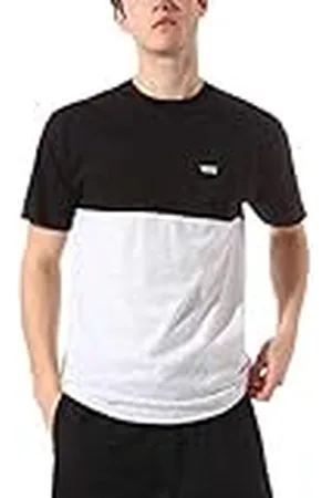 Vans Colorblock Tee T-shirt voor heren, meerkleurig (Ash Heather-black Rp5), S