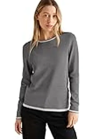 CECIL Dames Two Tone Pullover, , M