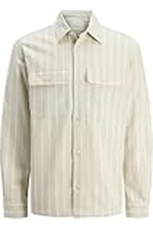 JACK & JONES Jprccraymond Spring Stripe Overshirt Sn, , S